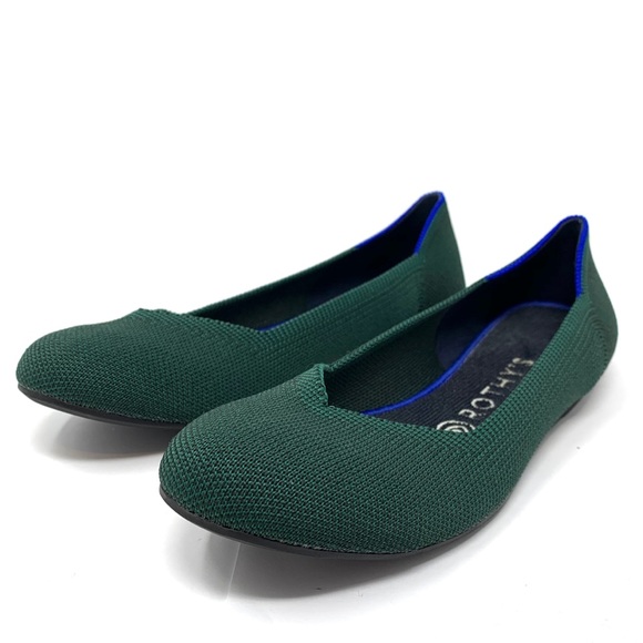 Rothy's Shoes - Retired Rothy's The flat in emerald green Sz8 G289